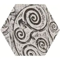 Overig Wandtegel Esagono - Wit Antraciet - Keramiek - 25,8x29 Cm - 1,00 M²