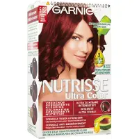 Garnier 1+1 gratis: Nutrisse Ultra Color Permanente Haarkleuring 5.62 Levendig Rood