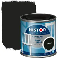 Histor Perfect Finish houtlak RAL 9005 zwart zijdeglans 250 ml
