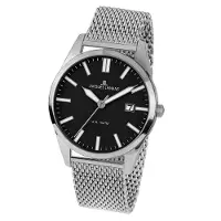 Jacques Lemans Kwartshorloge Vienna Horloge, herenhorloge, dameshorloge, roestvrijstalen band, tot 10 bar waterdicht.