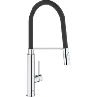 GROHE Concetto 1 gats keukenkraan met professionele handdouche auto met omschakeling douchestraal naar mousseur chroom