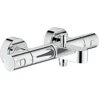 GROHE Thermostatische Badkraan Precision Joy - Waterbesparend - Chroom - 15 Cm