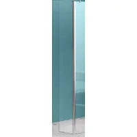 Xellanz Eco zijwand met hoekprofiel 300 x 2000 x 8 mm nano helder glas/chroom