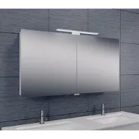 Mueller Basic aluminium spiegelkast 120 met LED verlichting