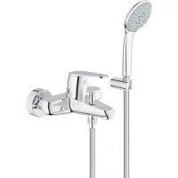GROHE Eurodisc Cosmopolitan badkraan 15 cm met omstel met garnituur Chroom