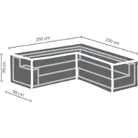 Winza Outdoor Covers tuinmeubelhoes L-vorm 250