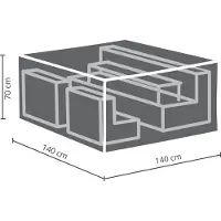 Outdoor Covers Premium loungesethoes - 140x140x70 cm
