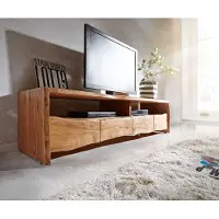 DELIFE TV-meubel Live-Edge 190 cm acacia natuur 4 laden 2 vakken