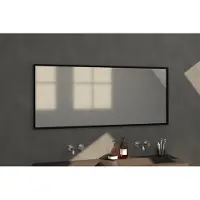 Saniclass Silhouette 160 spiegel 160x70cm zwart aluminium