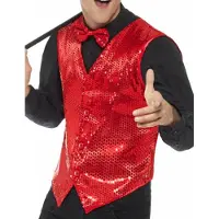 Smiffys Rode gilet (rood, S)