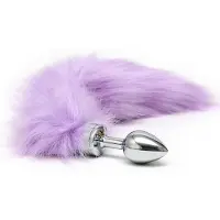 Rimba - Buttplug met lila staart (unisex)