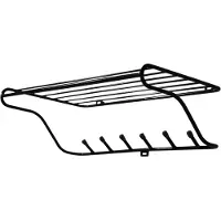 Maze Hat Rack hoedenplank zwart