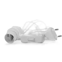 Watt & Veke kabel met schakelaar wit 5 m.