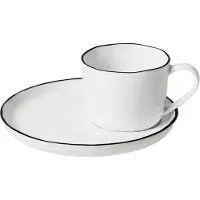 Broste Copenhagen Salt kop en schotel klein - 5 cm.