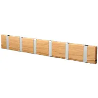 LoCa Knax Horizontaal 6 Geolied Eiken - Haken en hangers Metaal Oiled Oak - 10692O
