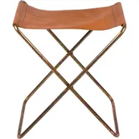 Broste Copenhagen Nola klapkruk leer bruin - 45 cm.