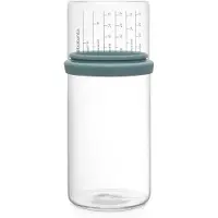 Brabantia Glazen Voorraadbus met maatbeker 1 liter Mint