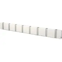 LoCa Knax Horizontaal 8 Wit - Haken en hangers Metaal White - 10862