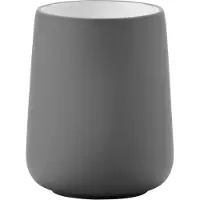 Zone Denmark Nova Tandenborstelbeker - Beker voor Tandenborstels - Tandenborstelhouder - Toilet & Badkamer Accessoires - 10 x 8 cm - Grijs
