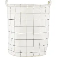 House Doctor - Squares Wasmand - H50 cm - Zwart/Wit