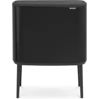 Brabantia Bo Touch Bin Prullenbak - 3 x 11 liter - Afvalscheiding - Matt Black