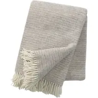 Klippan Yllefabrik Ralph wollen plaid beige