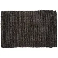 Dixie Jute deurmat zwart 60 x 90 cm
