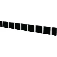 LoCa Knax Horizontal 8 - Haken en hangers Metaal Black - 10852
