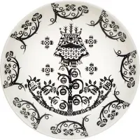 Iittala Taika diep bord 20 cm. zwart patroon