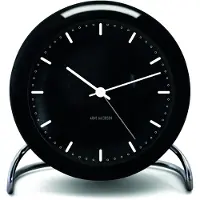 Arne Jacobsen – City Hall Tafelklok – Ø11 cm – Zwart