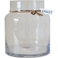 ERNST Glazen Vaas 18 x 12,5 Cm Doorzichtig - Vazen Leer Clear - 364420