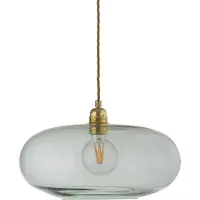 Ebb & Flow Glazen hanglamp Horizon, dimbaar, groen, Woon-/ Eetkamer, Glas, Scandinavisch, hanglamp