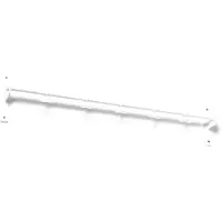 Essem Design Nostalgi Wandhaak 100 Cm Wit - Haken en hangers Eiken White - 042K