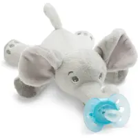 Philips AVENT Ultra Soft Snuggle Olifant + Fopspeen 0-6M | 1 stuk