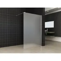 Wiesbaden Inloopdouche geheel mat glas 120x200 cm 10 mm nano coating