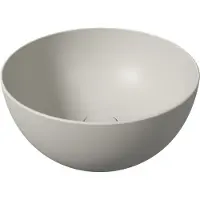 Salenzi Unica Round ronde opbouw wastafel waskom mat grijs 40x20cm
