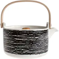 Marimekko Räsymatto theepot 70 cl Zwart-wit