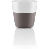 Eva Solo - Beker voor Espresso Set van 2 Stuks - Grijs - Porselein - Siliconen