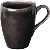 Broste Copenhagen Nordic Coal beker met oor 250 ml aardewerk bruin