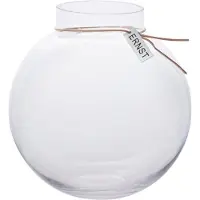 ERNST glazen vaas H22 cm. Ø 21 cm. helder