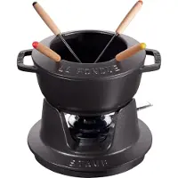 Staub Fondueset 16cm - zwart