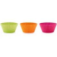 Lékué Bakvorm Muffins - ø 10 cm - Set van 6 - Siliconen - Mixed