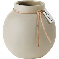 ERNST Stoneware Vase 10 Cm - Vazen Steengoed Nature - 270348