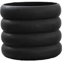 DBKD Mud Pot Medium - Bloempotten Keramiek Black - 20180402b