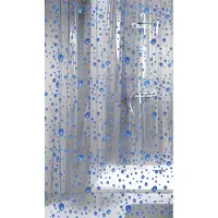 Kleine wolke Bubble douchegordijn b180xh200 cm, marineblauw