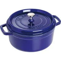 Staub Ronde Stoof-/Braadpan 26 cm Donkerblauw