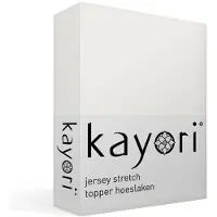 Kayori Topper Hoeslaken Shizu Offwhite (Jersey)-2-persoons (140/160 x 200/210/220 cm)