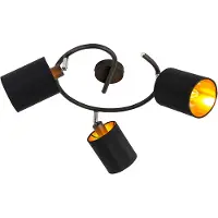 QAZQA Moderne plafondlamp zwart - Lofty
