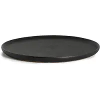 By On Raw Black bord Ø 27 cm Zwart