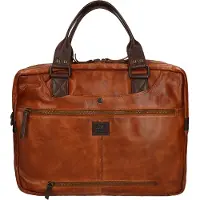 Bear design Business Laptoptas 15.6'' Leandro Cognac/Bruin